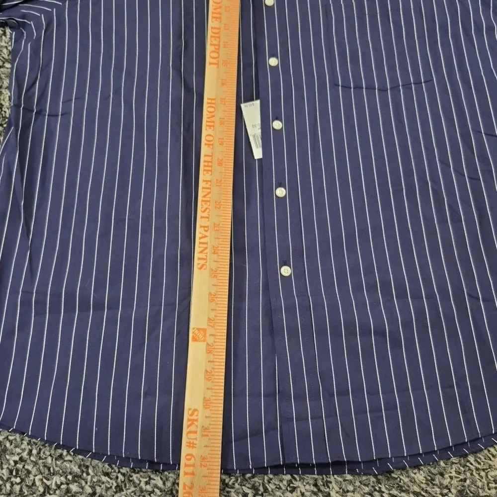 NWT‎ Donald J Trump Long Sleeve Signature Collection Shirt Mens 17 32/33 Blue